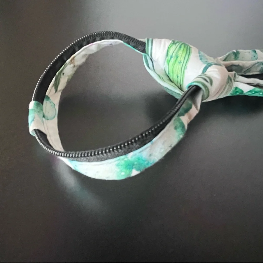 Littlest Prince Kids Cactus Print Zipper Adjustable Tie - Green,